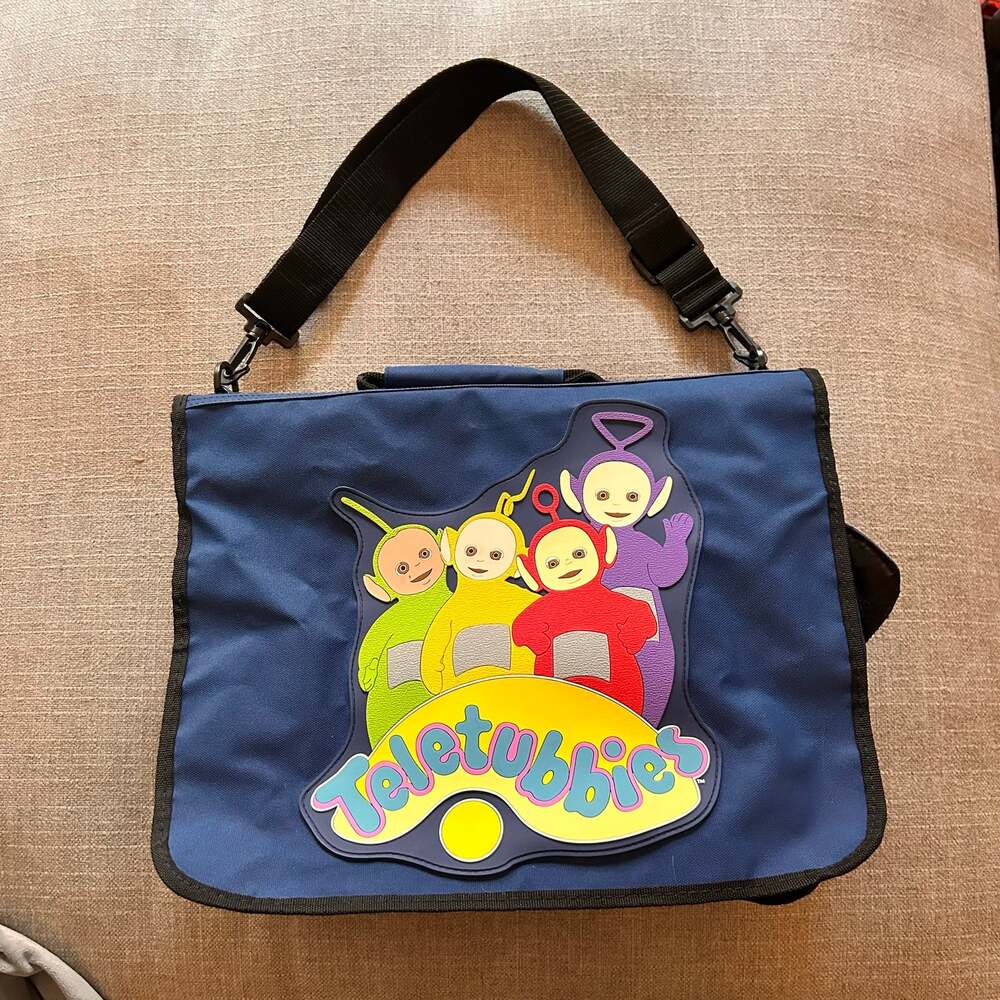 Vintage 1998 Teletubbies Messenger Bag Shoulder School Bag